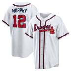 A.Braves #12 Sean Murphy White Replica Player Jersey