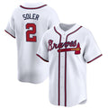 A.Braves #2 Jorge Soler White 2024 Home Limited Stitched Jersey