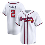 A.Braves #2 Jorge Soler White 2024 Home Limited Stitched Jersey