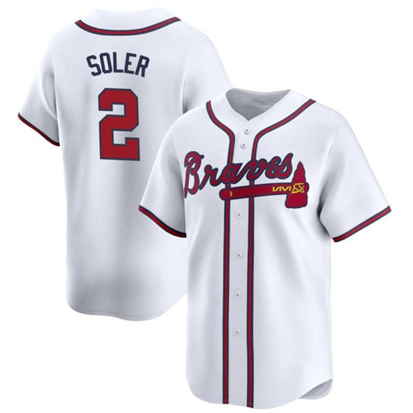 A.Braves #2 Jorge Soler White 2024 Home Limited Stitched Jersey