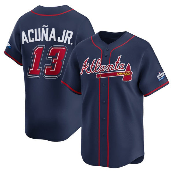 A.Braves #13 Ronald Acuna Jr.. Navy 2025 Speedway Classic Alternate Limited Stitched Jersey