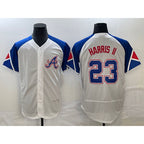 A.Braves #23 Michael Harris II White 2023 City Connect Flex Base Stitched Jersey