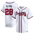 A.Braves #28 Matt Olson White Home Limited Player Jersey