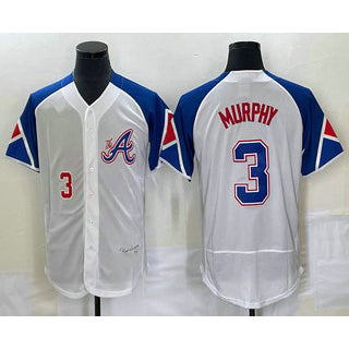 A.Braves #3 Dale Murphy Number White 2023 City Connect Flex Base 2 Stitched Jersey