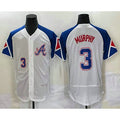 A.Braves #3 Dale Murphy Number White 2023 City Connect Flex Base 3 Stitched Jersey