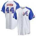 A.Braves #44 Hank Aaron White 2023 City Connect Cool Base Stitched Jersey