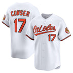 B.Orioles #17 Colton Cowser White Home Limited Player Jersey