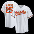B.Orioles #25 Pete Alonso White Home Replica Jersey