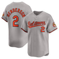 B.Orioles #2 Gunnar Henderson Gray Road Limited Player Jersey