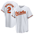 B.Orioles #2 Gunnar Henderson White Home Replica Player Jersey