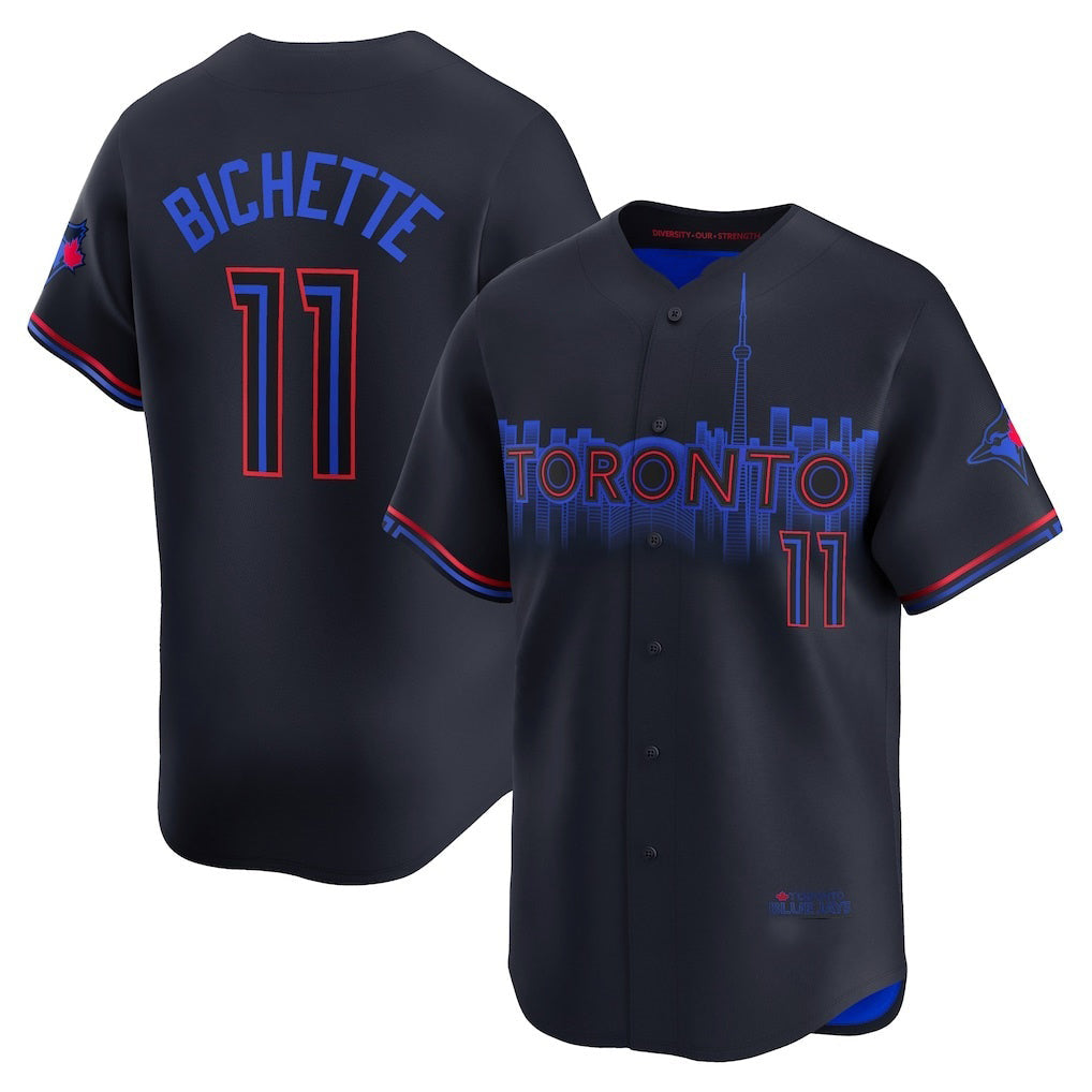 TB.Jays #11 Bo Bichette Black 2024 City Connect Limited Player Jersey
