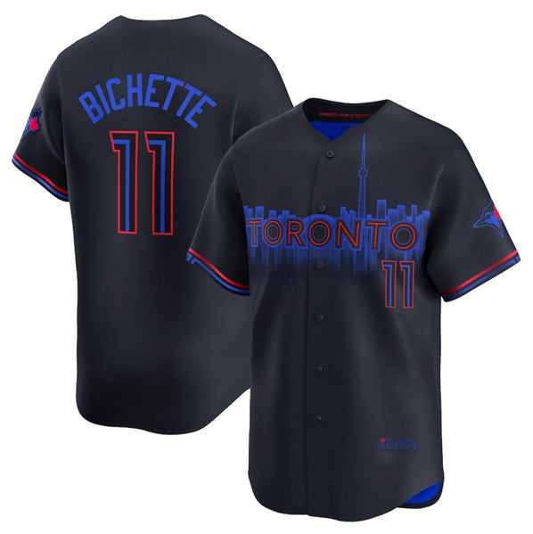 TB.Jays #11 Bo Bichette Black 2024 City Connect Limited Stitched  Jersey