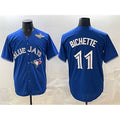 TB.Jays #11 Bo Bichette Royal 2025 World Series Cool Base Stitched  Jersey