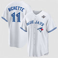 TB.Jays #11 Bo Bichette White 2025 World Series Home Cool Base Stitched Jersey