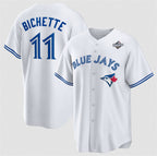 TB.Jays #11 Bo Bichette White 2025 World Series Home Cool Base Stitched Jersey