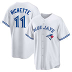 TB.Jays #11 Bo Bichette White Replica Player Jersey