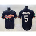 LA.Dodgers #5 Freddie Freeman Black Mexico Limited Stitched Jersey