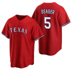 T.Rangers #5 Corey Seager Red Cool Base Stitched  Jersey