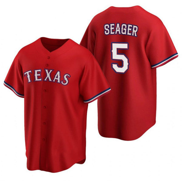 T.Rangers #5 Corey Seager Red Cool Base Stitched  Jersey