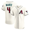 A.Diamondback #4 Ketel Marte Cream Home Elite Jersey