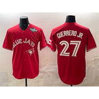 TB.Jays #27 Vladimir Guerrero Jr. Red 2025 World Series Cool Base Stitched  Jersey