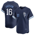 KC.Royals #16 Bo Jackson Navy City Connect Retired Player Jersey