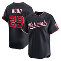 W.Nationals #29 James Wood Navy Alternate Limited Player Jersey