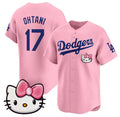 LA.Dodgers #17 Shohei Ohtani Pink 2025 Hello Kitty Vapor Limited Stitched Jersey