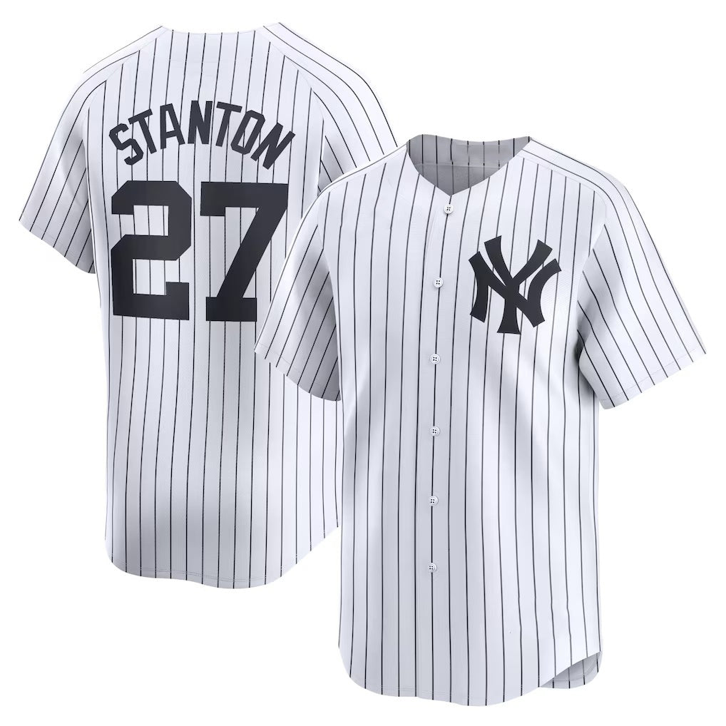NY.Yankees #27 Giancarlo Stanton White Home Limited Player Jersey