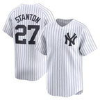 NY.Yankees #27 Giancarlo Stanton White Home Limited Player Jersey