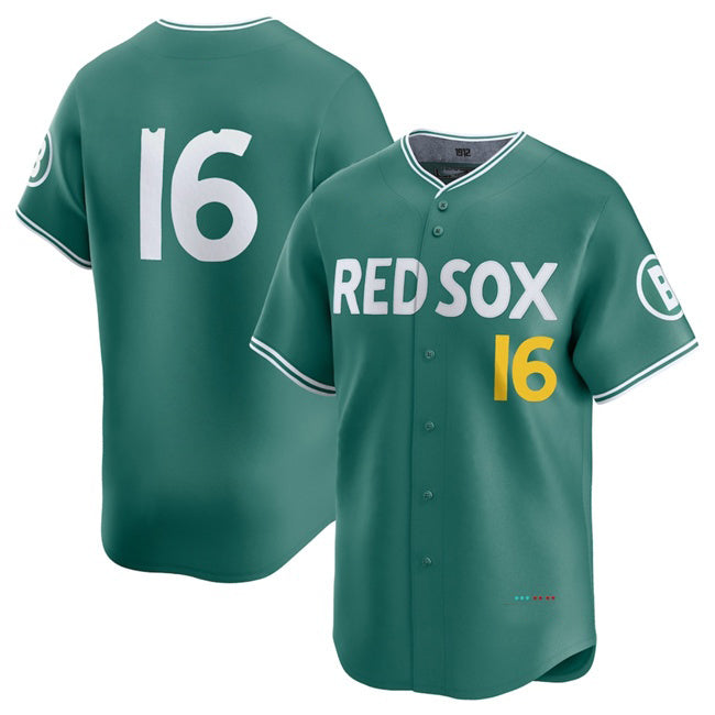 BR.Sox #16 Jarren Duran Green 2025 City Connect Limited Stitched Jersey