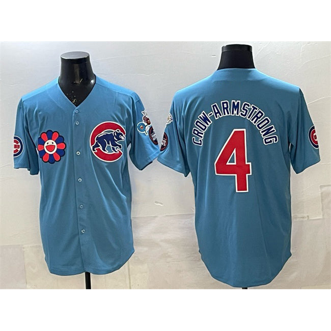 C.Cubs #4 Pete Crow-Armstrong Blue 2025 Tokyo Series 2nd Alternate 2 Limited Stitched Jersey