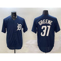 D.Tigers #31 Riley Greene Navy Cool Base Stitched Jersey