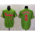 P.Phillies #3 Bryce Harper Number Green With Patch Stitched Cool Base Jersey
