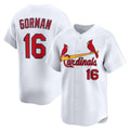 St. Louis Cardinals #16 Nolan Gorman White Home Limited Player Jersey