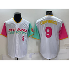 SD.Padres #9 Jake Cronenworth White Number 2022 City Connect Cool Base Stitched Jersey