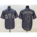 NY.Mets #4 Francisco Alvarez Gray 2024 City Connect Cool Base Stitched Jersey