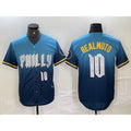 P.Phillies #10 J.T. Realmuto Number Blue 2024 City Connect Limited 2 Stitched Jersey
