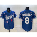 LA.Dodgers #8 Enrique Hernandez Royal 2025 Tokyo Series Limited Stitched Jersey