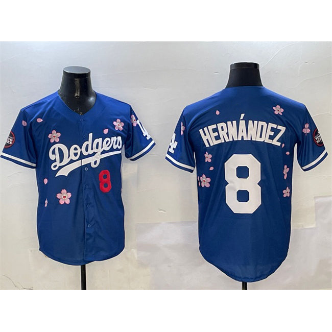 LA.Dodgers #8 Enrique Hernandez Royal 2025 Tokyo Series Limited Stitched Jersey