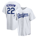 LA.Dodgers #22 Clayton Kershaw White Home 2025 World Series Champions Replica Jersey