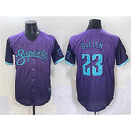 A.Diamondbacks #23 Zac Gallen Purple 2025 City Connect Limited Stitched Jersey