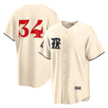 T.Rangers #34 Nolan Ryan Cream 2023 City Connect Cool Base Stitched Jersey