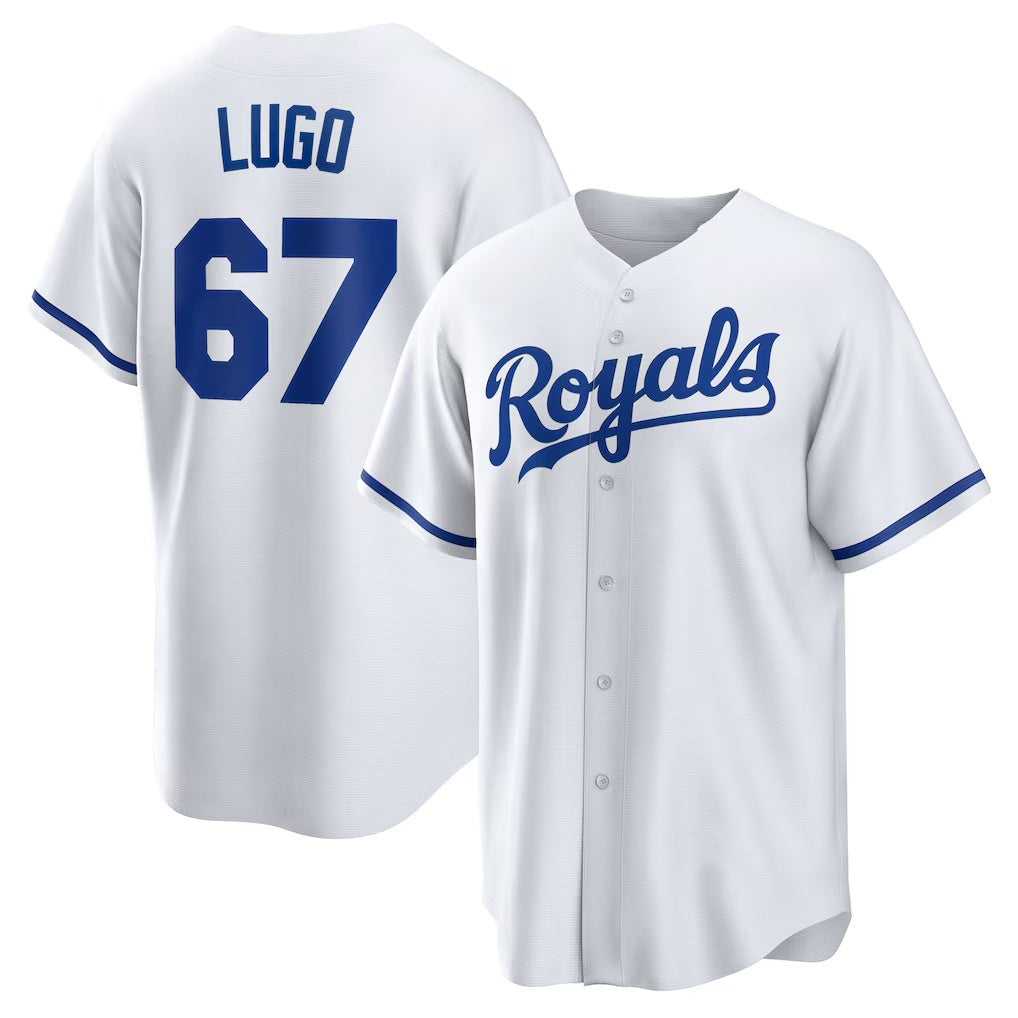 KC.Royals #67 Seth Lugo White Home Replica Jersey