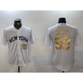 NY.Yankees #99 Aaron Judge White Pinstripe Fashion Cool Base Jerseys