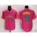 SD.Padres #11 Yu Darvish Pink Player Number Fashion Jersey