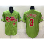 P.Phillies #3 Bryce Harper Light Green Phanatic Limited Stitched Jersey