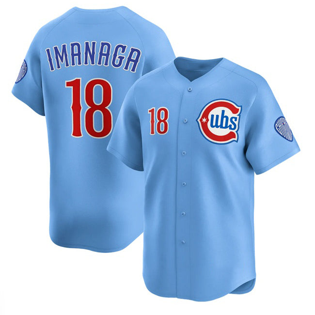 C.Cubs #18 Shota Imanaga Blue 2024-25 2nd Alternate Limited Stitched Jersey