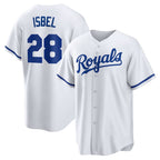 KC.Royals #28 Kyle Isbel White Home Replica Jersey