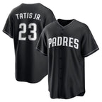 SD.Padres #23 Fernando Tatis Jr. Black Limited Stitched Jersey